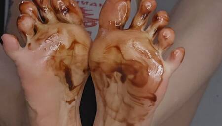 Chocolate covered toes
