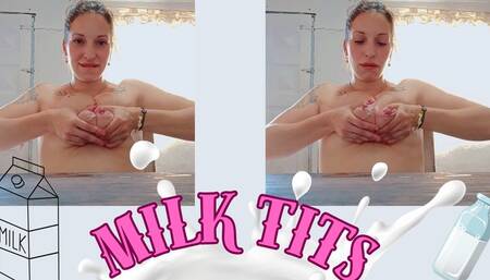 Milk tits splash