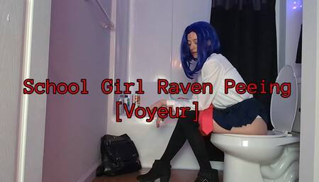 School Girl Raven Peeing [Voyeur] Sage Eldritch