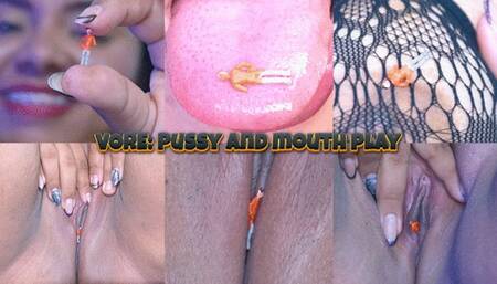 Vore: Pussy and mouth play - Holly