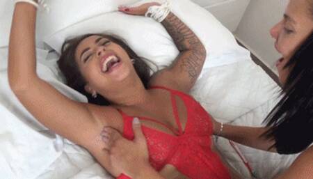 TICKLISH RAQUEL - Helpless & Laughing