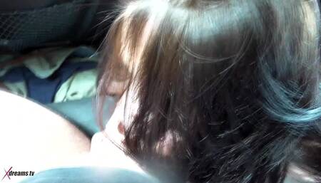 Alina's Handjob Pleasure on the Back Seat in a Car