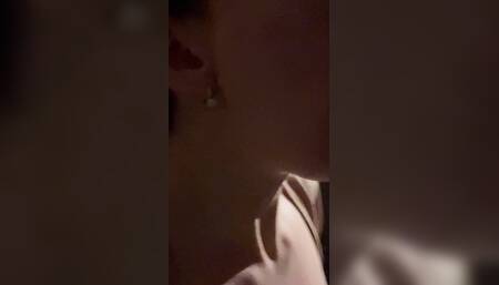 Sex in the Kitchen. While It's Night Outside, You Fuck My Tight Pussy in the Kitchen and Pour Your Warm Cum on My Natural Elasti