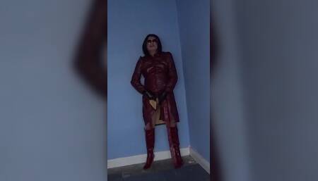 Maroon Leather
