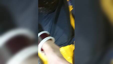 Pretty Girl in Hijab Playing with Officer's Cock for Signature