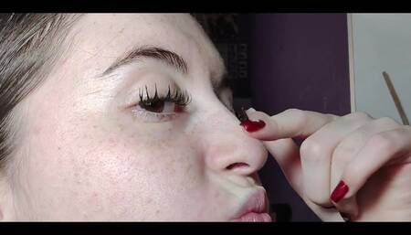 My Nose with Snot up Close