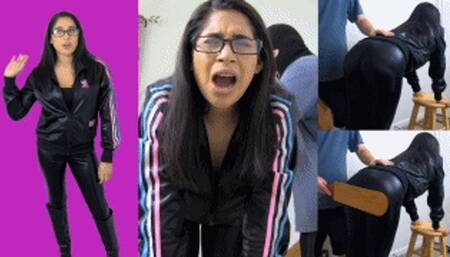 Adidas whore eRica gets caught sexting another man & gets her ass punished!
