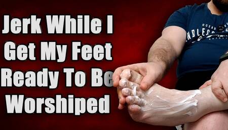Indulge in Foot Fetish: Lotion Massage & Cum Coverage