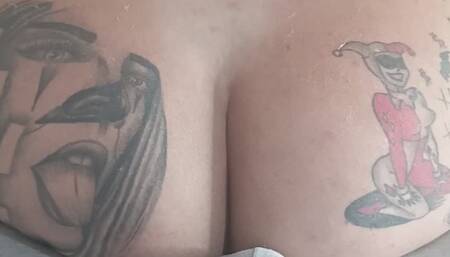 Sitting on his lap and farting out of my dirty ass and his cock getting hot with my ass and my disgusting farts