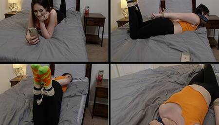 Laney Pumpkin Sock Bondage 4K