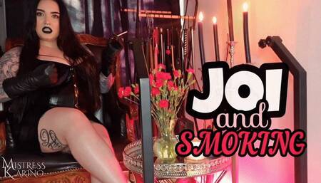 JOI for My Human Ashtray - Femdom POV Smoking | Mistress Karino