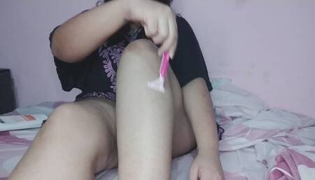 Leg waxing