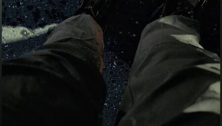 Leaking in Car During Hold & Having a Wetting Accident Next to My Car in an Empty Parking Lot, then Finishing at Home