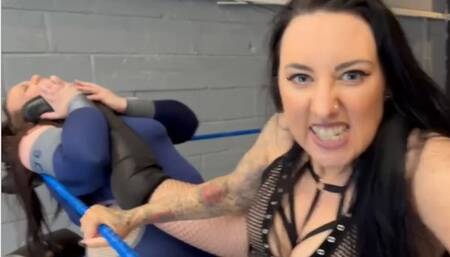 Giantess vs gothic girl part 1