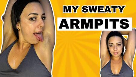 Sweaty, smelly armpits and an intense orgasm