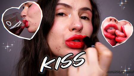 Red lipstick marks