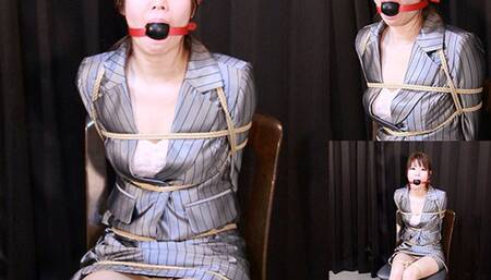 RK5 Japanese secretary Rika captured and trained for drooling Part1 (HD)