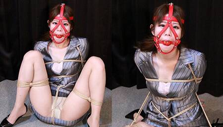 RK7 Japanese secretary Rika captured and trained for drooling Part3 (MP4)