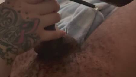 Cum on high heels