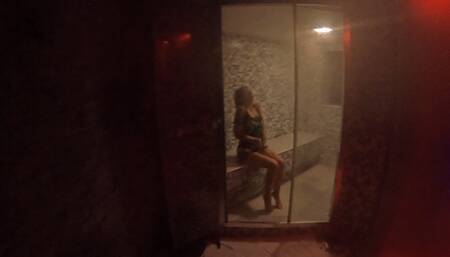 I saw my neighbor whore in the sauna while