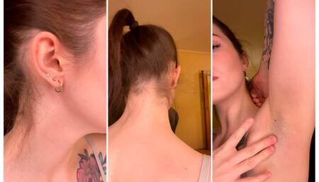 Ears, neck and armpits