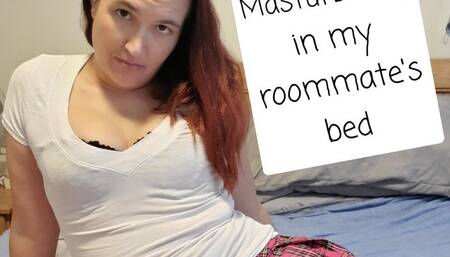 Cumming in my roommate's bed