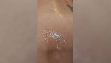 Oiled up Bimbo Slut