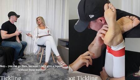 Arrogant Nurse’s Ticklish Punishment – Will She Sign The Paper? - TAPE - SOLES - TICKLE - FOOT TICKLING - SMELLY FEET - TICKLING - FOOT TICKLING - SANDALS - VINYL - BAREFOOT - SOLES - BDSM - HOGTIED - 720p