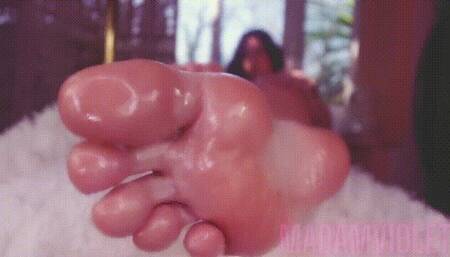 Entranced Oiled Foot Wank