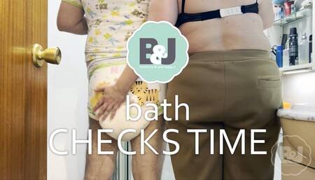 Bath checks time