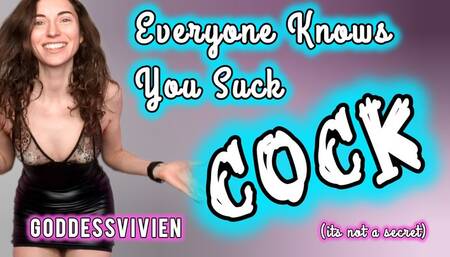 Everyone Knows You Suck Cock Bisexual Encouragement for Straight Guys with Goddess Vivien