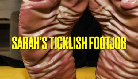 Sarah’s Ticklish Footjob
