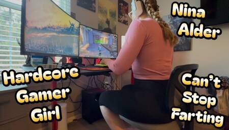 Gamer Girl Can't Stop Farting!
