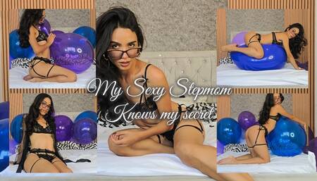 My sexy stepmom pops big balloons for me