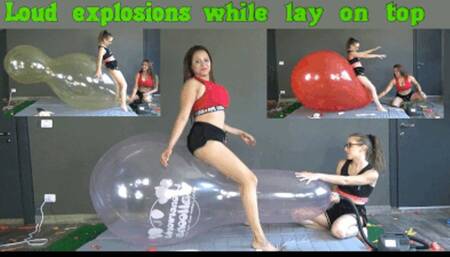 Loud explosions while lay on top