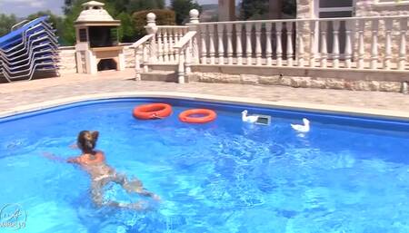 Poolboy With Xl-Cock Fucks Me After Outdoor-Blowjob! (Ger)