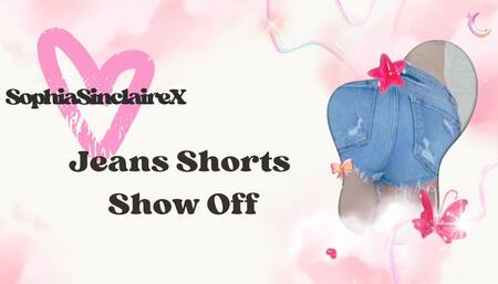 Jean Shorts Show Off - Cum All Over Sophia Sinclaire's Jean Shorts - 4K MP4