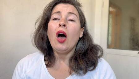 wet messy sneezing nose blowing snot play