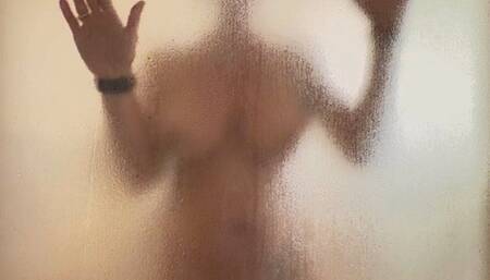 Frosted Glass Shower Peep Show