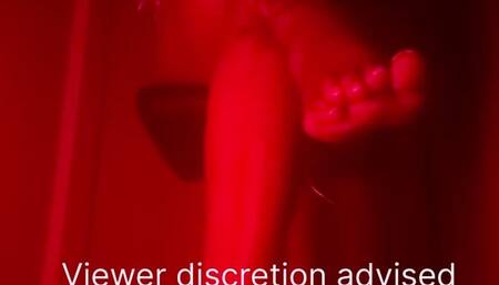 Dominate Ebony Goddess Giantess Verbally humiliates under a red light wearing black lace