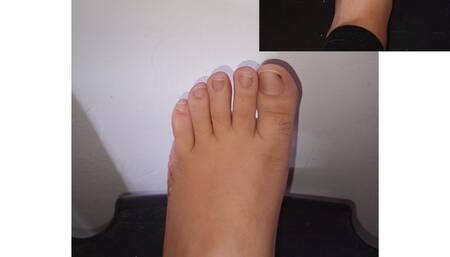 Long nails - hairy feet - cutting my nails