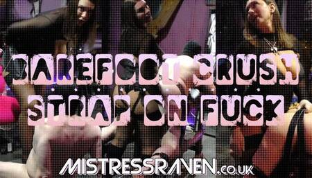 [992] Barefoot Crush StrapOn Fuck