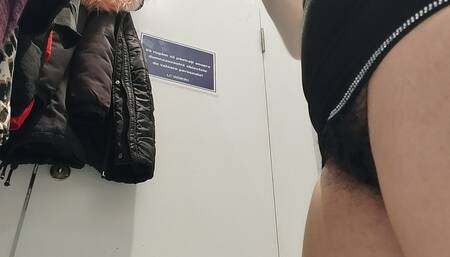 Sexy Brunette Tries on Tights