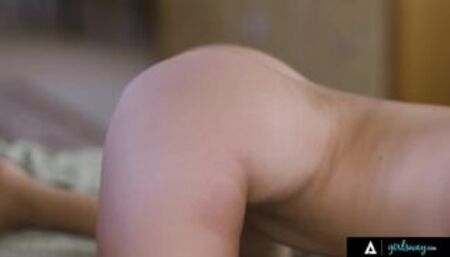 GIRLSWAY - Upset Girlfriend Joins Busty Bunny Colby For A 3-Way After She Caught Them Fucking