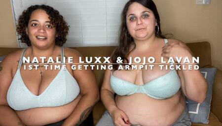 Getting my armpits tickled for the FIRST TIME EVER! Ft Natalie Luxx!