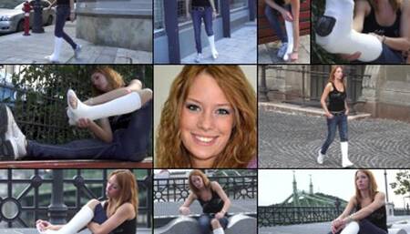 Britney Term SLWC with Toe Spica Gimping on an Irritated Toe (in HD 1920 X 1080)