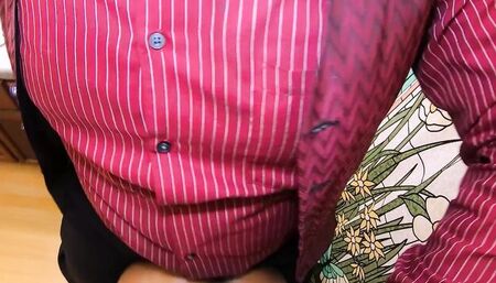 Amateur ebony doll gets fucked by her stepdad in this POV