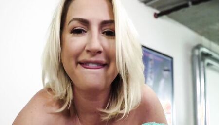 Gorgeous Quinn Waters is riding stepson's pecker in this POV