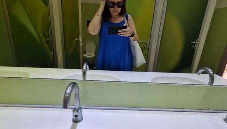 Collection of sexy pee in public toilet avi