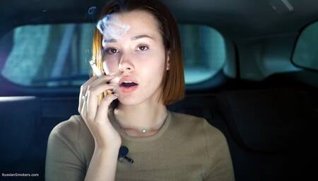 Smoking two reds with only nose exhales